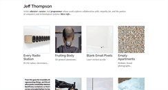 Desktop Screenshot of jeffreythompson.org