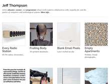 Tablet Screenshot of jeffreythompson.org